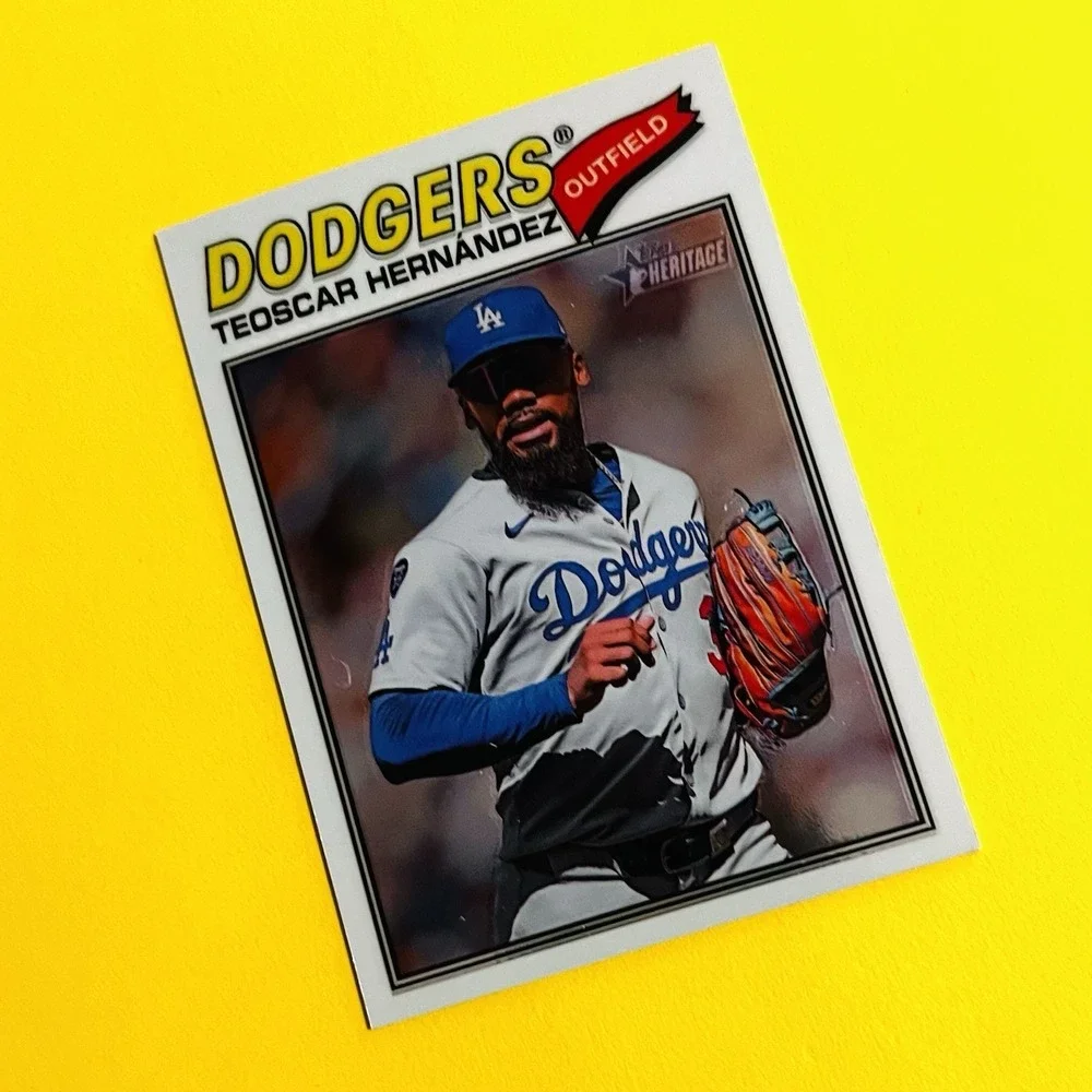 2026 Topps Heritage‎ Chrome Teoscar Hernandez #93 Dodgers